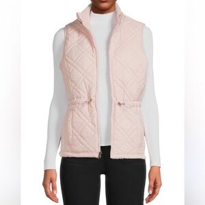 Time and Tru‎ Women's Light Pink Quilted Vest
